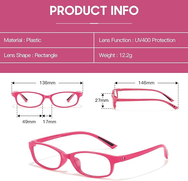 SODQW Office-Siren Blue Light Glasses for Women, Rectangle Frame, Y2K Small Eyewear, Anti Eyestrain Computer Glasses