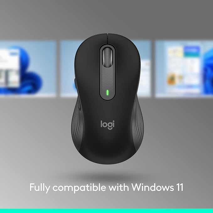 Logitech Signature M650 L Full Size Wireless Mouse - for Large Sized Hands, 2-Year Battery, Silent Clicks, Customizable Side Buttons, Bluetooth, for PC/Mac/Multi-Device/Chromebook - Black