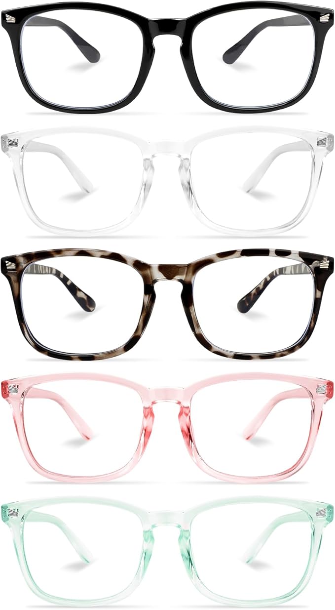 NZKNP Blue Light Glasses for Woman Men,Blue Light Blocking Glasses,Clear Glasses