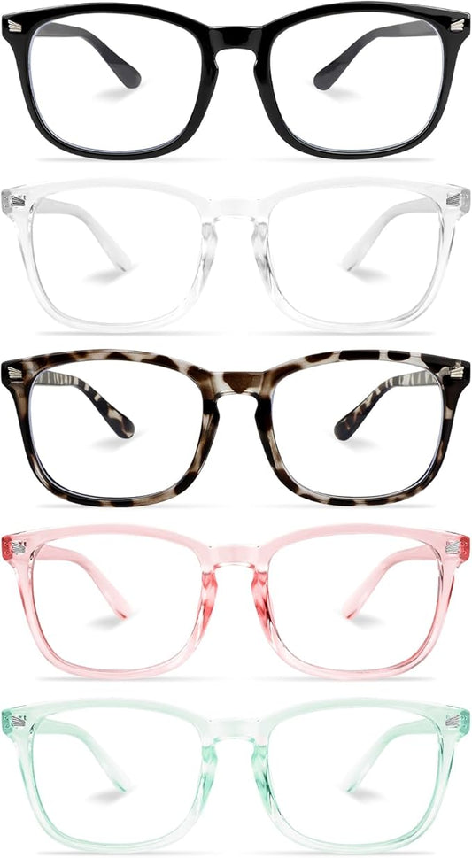 NZKNP Blue Light Glasses for Woman Men,Blue Light Blocking Glasses,Clear Glasses