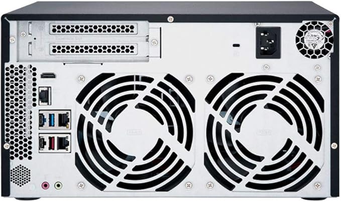 QNAP TVS-872N Multi-Gigabit NAS Storage with iSCSI IP SAN Support, Intel Quad Core 3.1GHz CPU, 8GB DDR4 RAM, 16TB HDD, RAID, Intel Graphics