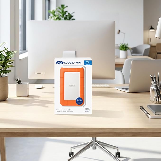 LaCie USB 3.2 1TB Rugged Mini Hard Drive