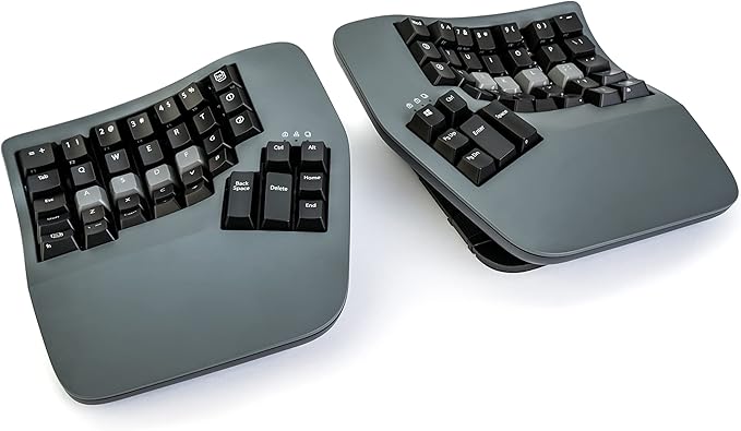 Kinesis Advantage360 Professional Split Ergonomic Keyboard - Bluetooth | Mechanical Switches | Fully Programmable Open Source | Contoured Shape | Adjustable Tenting | Backlit