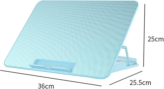 Laptop Cooling Pad with 6 Fans and Adjustable Height for Enhanced Performance, Blue