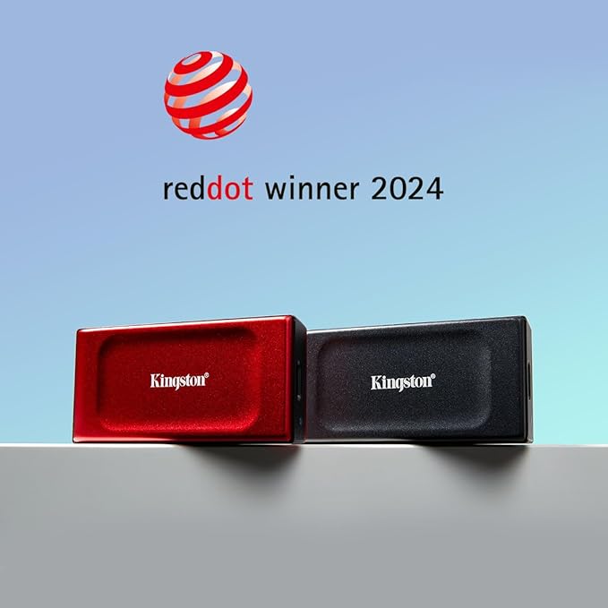 Kingston XS1000 1TB SSD | Pocket-Sized | USB 3.2 Gen 2 | External Solid State Drive | Up to 1050MB/s | SXS1000/1000G
