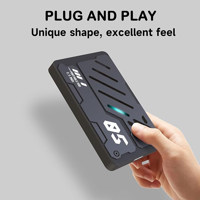 Ultra Slim Portable External Hard Drive USB 3.0 HDD Storage for PC, Laptop, Mac, Xbox one, PS4, PS5 (320GB)