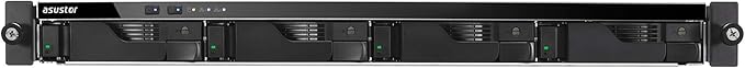 Asustor Lockerstor 4RS AS6504RS - 4 Bay NAS, Quad-Core 2.1GHz CPU, 2.5GbE Port, 8GB DDR4, 1U Rackmount Server (Diskless)