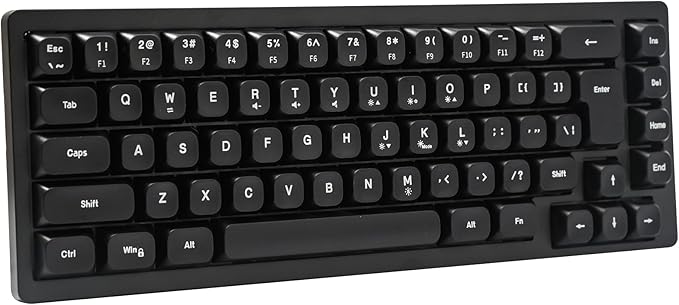 Wired RGB Gaming Membrance Keyboard. 65 Percent Mini Creamy LED Computer Keyboard .Small Ergonomic Clicky Teclado with ABS Backlit Unreplaceable Keycaps. for PC Laptop MAC Gamer. (Black)