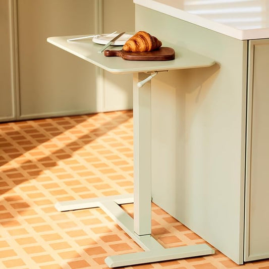 TopJob ANYDESK NEST Mobile Standing Desk, Portable with Hidden Wheels Non Folding, Sit Stand Desk, Computer Workstations, Home Use, Couch Side Table, Bedside Table, Kitchen Prep Table (MNT)
