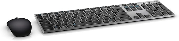 Dell KM717 Premier Wireless Keyboard and Mouse, Gray