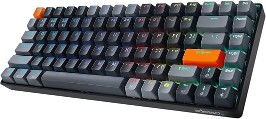 Adesso EasyTouch 1000 Wired/Wireless/Bluetooth Multi-OS Illuminated Mechanical VIA Mini Keyboard with Copilot Ai Hotkey