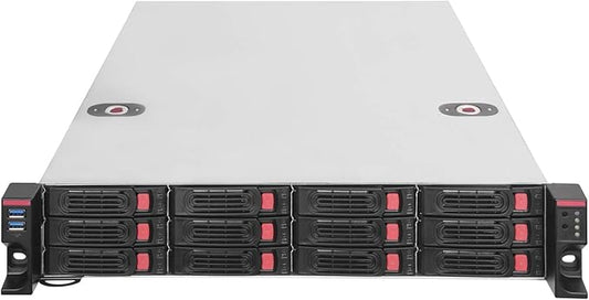 Silverstone Technology 2U 12-Bay 2.5" / 3.5" HDD/SSD rackmount Storage Chassis with Mini-SAS HD SFF-8643 12 Gb/s Interface RM22-312