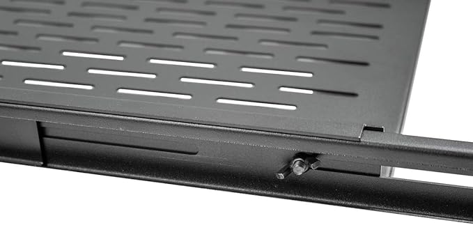 1U Vented Sliding Shelf for 4 Post Rack