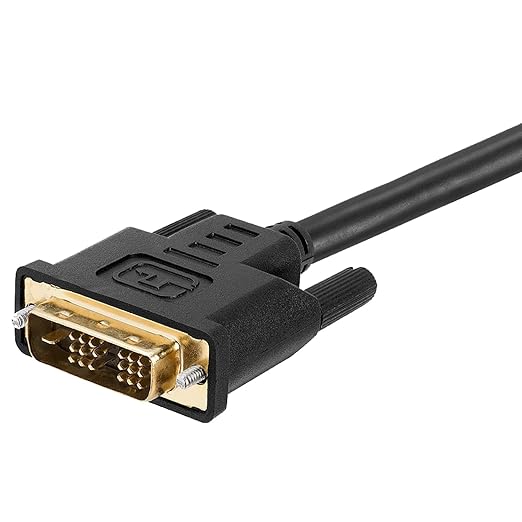 Cmple - HDMI to DVI Adapter Cable - 6 Feet Bi Directional High Speed Male Plug Monitor Cord Connector Converter for PC Laptop HDTV Projector
