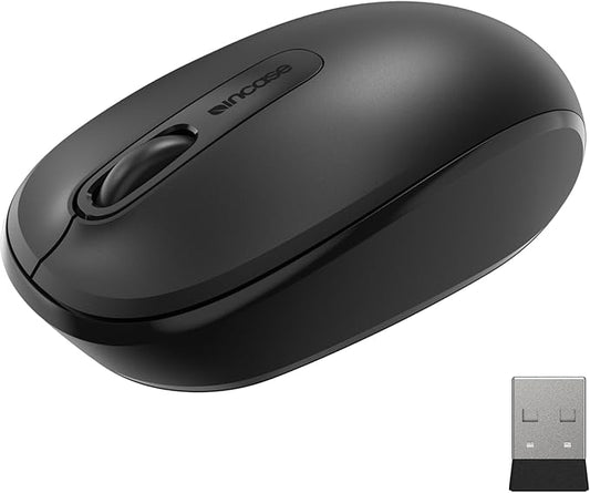 Incase Wireless Mobile Mouse 1850 – Designed by Microsoft – Compact, Comfortable, Right/Left Hand Use, 6-Month Battery Life, Nano Transceiver, Works with Mac/Windows 8/10/11 (Black)