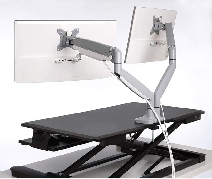 Kensington K55471WW Monitor Arm One Touch Height Adjustable , grey