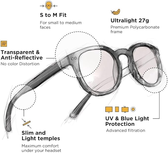 Horus X • Blue Light Glasses Men Women | Blue Light Blocking Glasses for Screen Anti-Fatigue & Eye Migraine | Urban V3