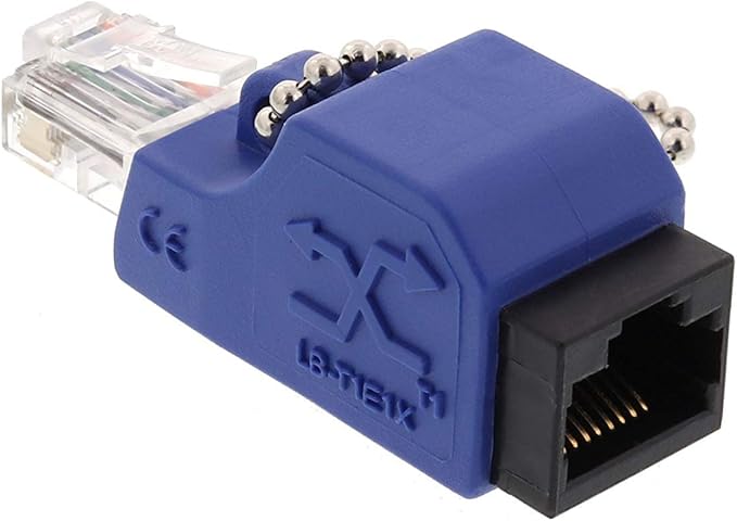 Networx T1 / E1 / PRI Crossover Adapter - RJ45 Male to Female - Converts Ethernet Patch Cable to Telecom Crossover - for Router Labs and Legacy Muxes