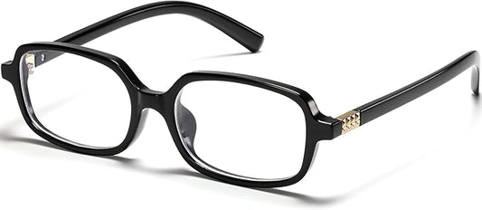 Retro Rectangle Blue Light Blocking Glasses for Women 90s Fake Eyeglasses Y2K Fashion Computer Glasses Tortoise Frame
