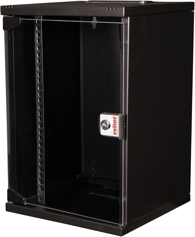 ROLINE 10 Inch Wall Housing 9 U, 312 x 300 W x D Black