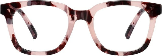 Blue Light Blocking Glasses for Women Men,Oversize Fashion Squre Anti Eyestrain Glasses for Gaming/Reading/TV
