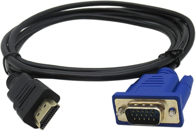 Xspeedonline HDMI Male to VGA Male Video Converter Adapter Cable for PC DVD 1080P HDTV 6FT