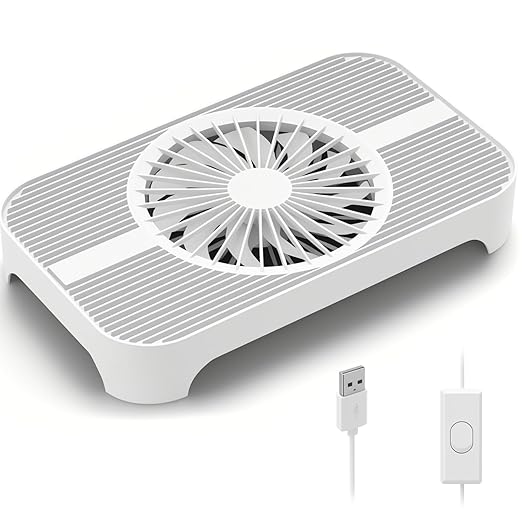 X3 USB Cooling Fan, 18dB Ultra-Quiet 140mm USB PC Fan with Built-in Cable & One-Touch Switch for Router, Receiver, Amplifier, DVR, PlayStation, Xbox, Computer Cabinet Electronics Cooling