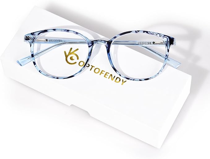 OPTOFENDY Blue Light Glasses for Women, TR90 Fashion Blue Light Blocking Glasses for Computer