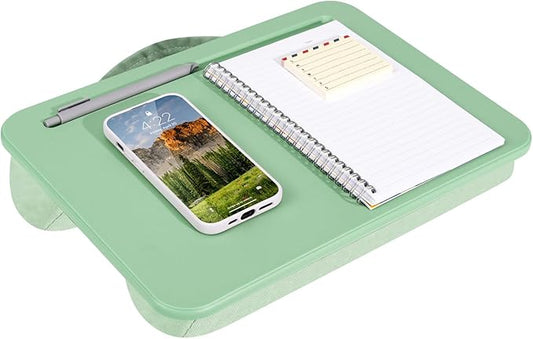 LAPGEAR Compact Lap Desk – Fits Up to 14″ Laptops – Sage Green – Style No. 43121