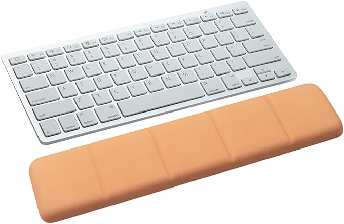 Ergonomic Keyboard Wrist Rest - Keyboard Wrist Cushion with Non-Slip Base, Brown Cute Wrist Rest Support for Keyboard, Laptop, Mac,Typing