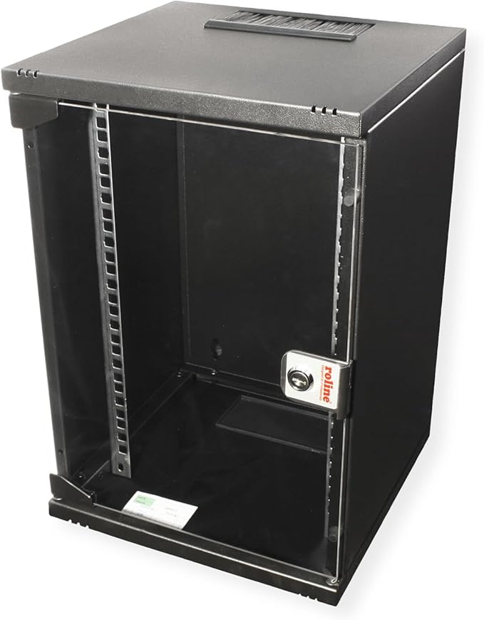 ROLINE 10 Inch Wall Housing 9 U, 312 x 300 W x D Black