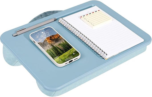 LAPGEAR Compact Lap Desk – Fits Up to 14″ Laptops – Sky Blue – Style No. 43103