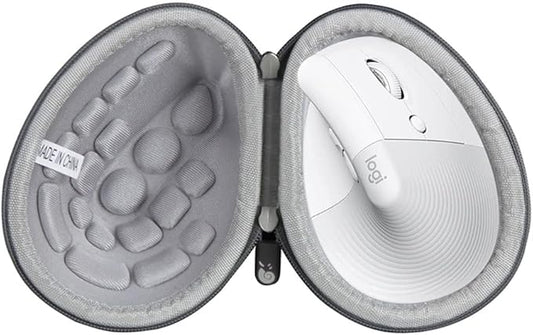 Hermitshell Hard Travel Case for Logitech Lift Vertical Ergonomic Mouse (Gray, Case for Right-Handed Mouse)