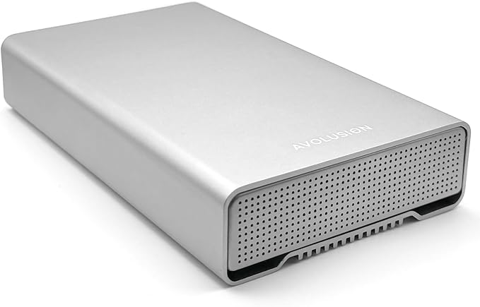 Avolusion PRO-G1 Series 14TB USB 3.2 Gen 2 (10Gbps) USB-C External Hard Drive w/USB HUB for Windows or MacOS Desktop PC/Laptop (Silver) (Renewed)