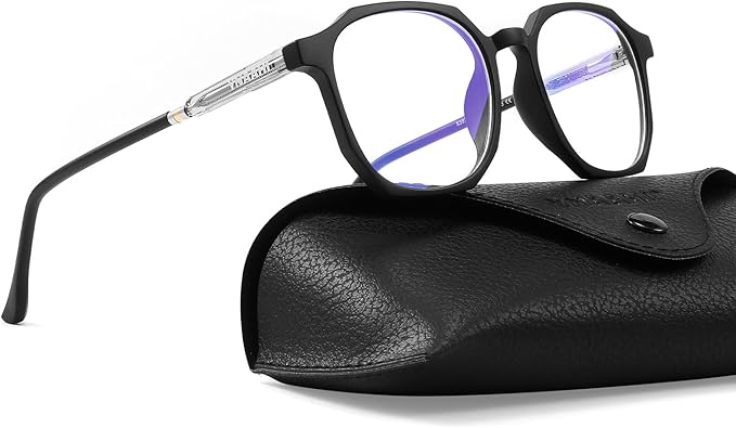 Blue Light Glasses for Men Women, 99% Blue Light Blocker, UV Protection. Ideal for Computer Use, Gaming, Reading.
