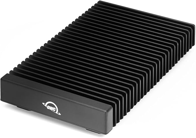 OWC 32.0TB Thunderbolt 40Gb/s Four Drive External NVMe SSD Compact Storage Solution with SoftRAID, Hard Shell Travel case, and 0.7M (29") Thunderbolt Cable