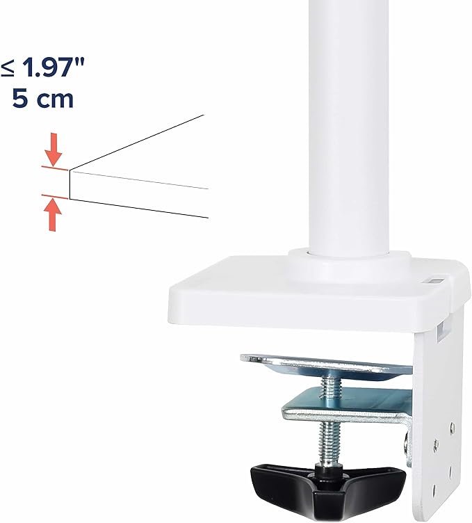 Ergotron – NX Single Monitor Arm, VESA Desk Mount – for Monitors Up to 34 Inches, 0 to 18 lbs – White