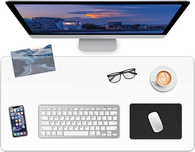 Clear Desk Mat, Non-Slip PVC Desk Protector Mat with Round Edge, Heat Resistant & Waterproof Clear Desk Writing Mat for Home and Office (63"*23.6")