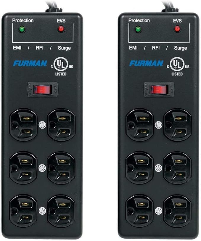 Furman SS-6B-PRO 15' 6-Outlet Surge Protector (2-Pack) Bundle