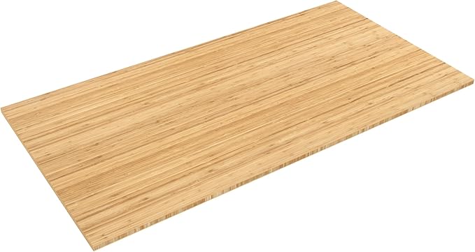 FLEXISPOT Whole Piece Bamboo 55"x28" Desktop Height Adjustable Desk Rectangular Tabletop