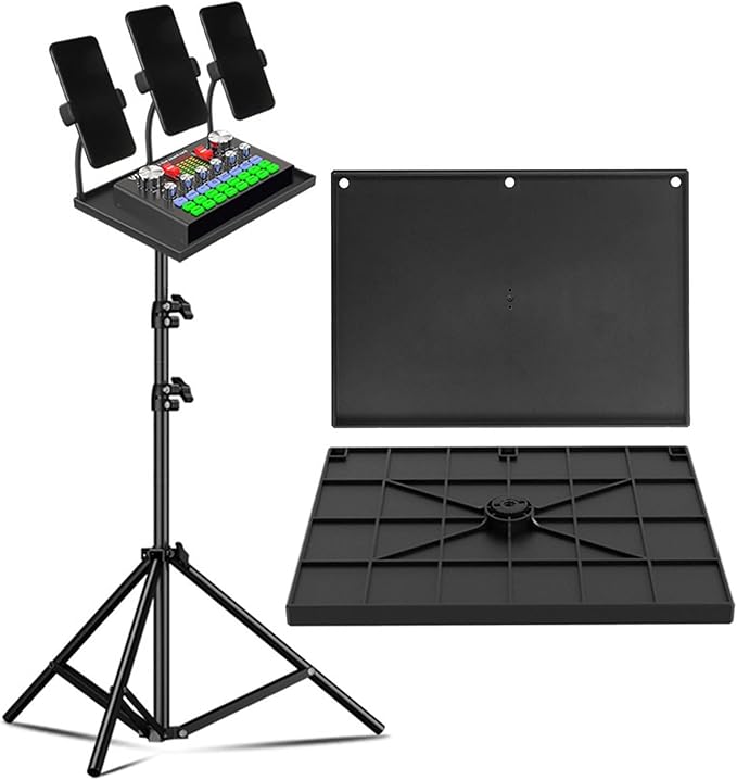 Projector Tray Laptop Tray Platform Holder Pallet for 1/4" Screw Tripod Stand for Office, Home, Stage Meeting Rooms