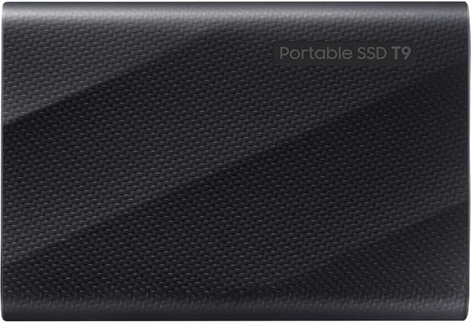Samsung MU-PG4T0B/AM T9 4TB Portable SSD, USB 3.2 Gen 2x2 2,000 MB/s Speed, Black Bundle with Hard Shell Case & Converter Adapter Type C Adapter, Type-C USB C Female to USB2.0 USB 2.0 A Male