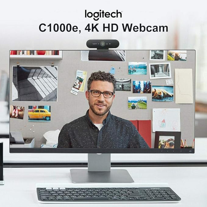 Logitech BRIO Ultra HD Webcam for Video Conferencing, Recording, and Streaming - Black