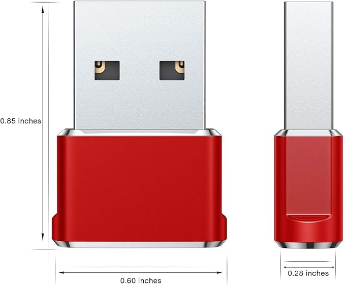 USB to USB C Adapter 5Pack,Type C Female to A Male Cable Converter for Apple Watch Ultra iWatch 10 7 8 SE,iPhone 16 15 14 Pro Max Plus,Airpods 4th,iPad 8th 9th 10th Air 5th Mini 6th Generation
