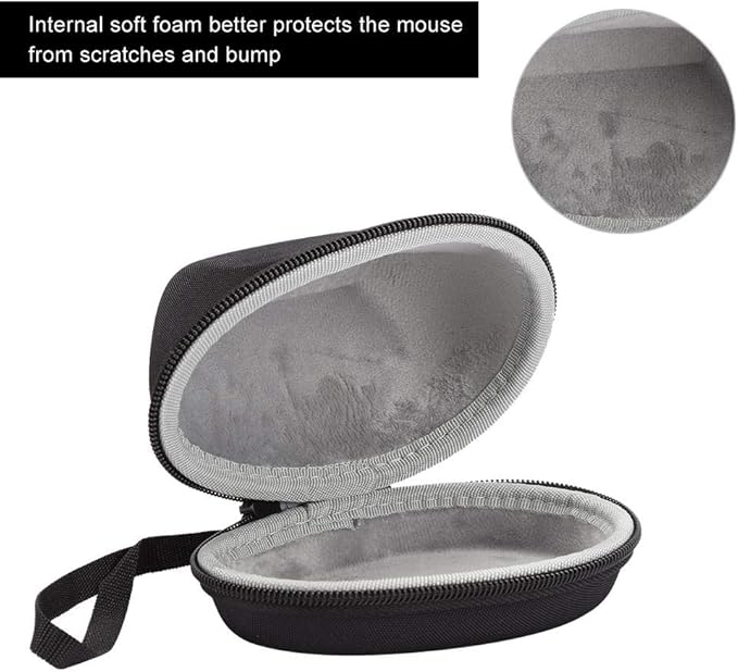 Portable Storage Bag for MX Vertical Mouse Travel Protective Cover EVA Carrying Casefor MX Vertical Ergonomic Mouse, Black