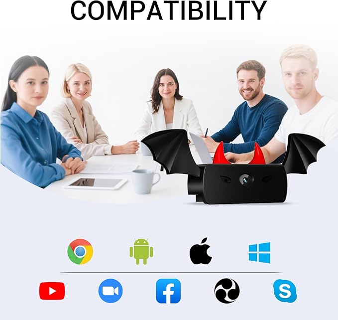 1080P Webcam with Microphone, Full HD Web Camera for Desktop Computer and Laptop USB Computer Camera for PC Pro Streaming Webcam for Zoom/Skype/Teams, Plug and Play PC for Windows &Mac