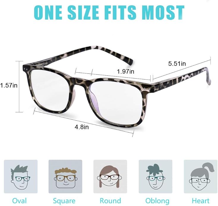 AOSM Blue Light Glasses for Men & Women,Gaming glasses Anti-Glare UV400 Protection,Blue Light Blocking to Relieve Eye Strain