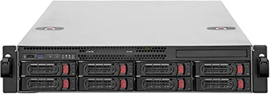 Silverstone Technology RM22-308 Silverstone 2U 8-Bay 2.5" / 3.5" HDD/SSD rackmount Storage Chassis with Mini-SAS HD SFF-8643 12 Gb/s Interface