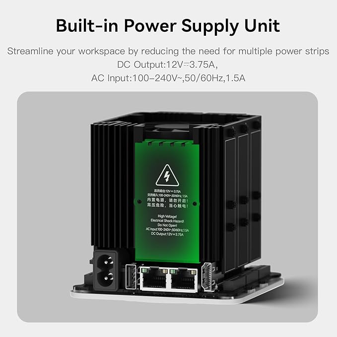 Beelink ME Mini PC, Desktop NAS Intel N95 12G LPDDR5, 64G EMMC, 6 x M.2 SSD Slots, Dual 2.5G LAN/File Server/NAS Storage/Network Attached Storage/Private Cloud/Network Storage