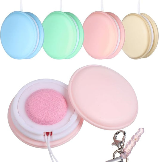 4pcs Phone Screen Cleaners with Lanyard Keychain, Macaron Shape Smartphone Cleaning Tools for Cameras Eyeglasses, Handbag Pendant Keychain Charm (Random Color)